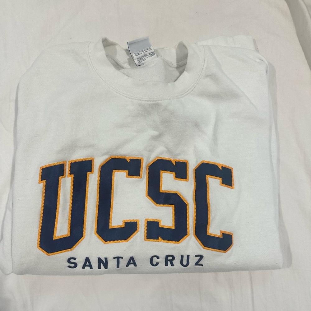 UCSC white crewneck